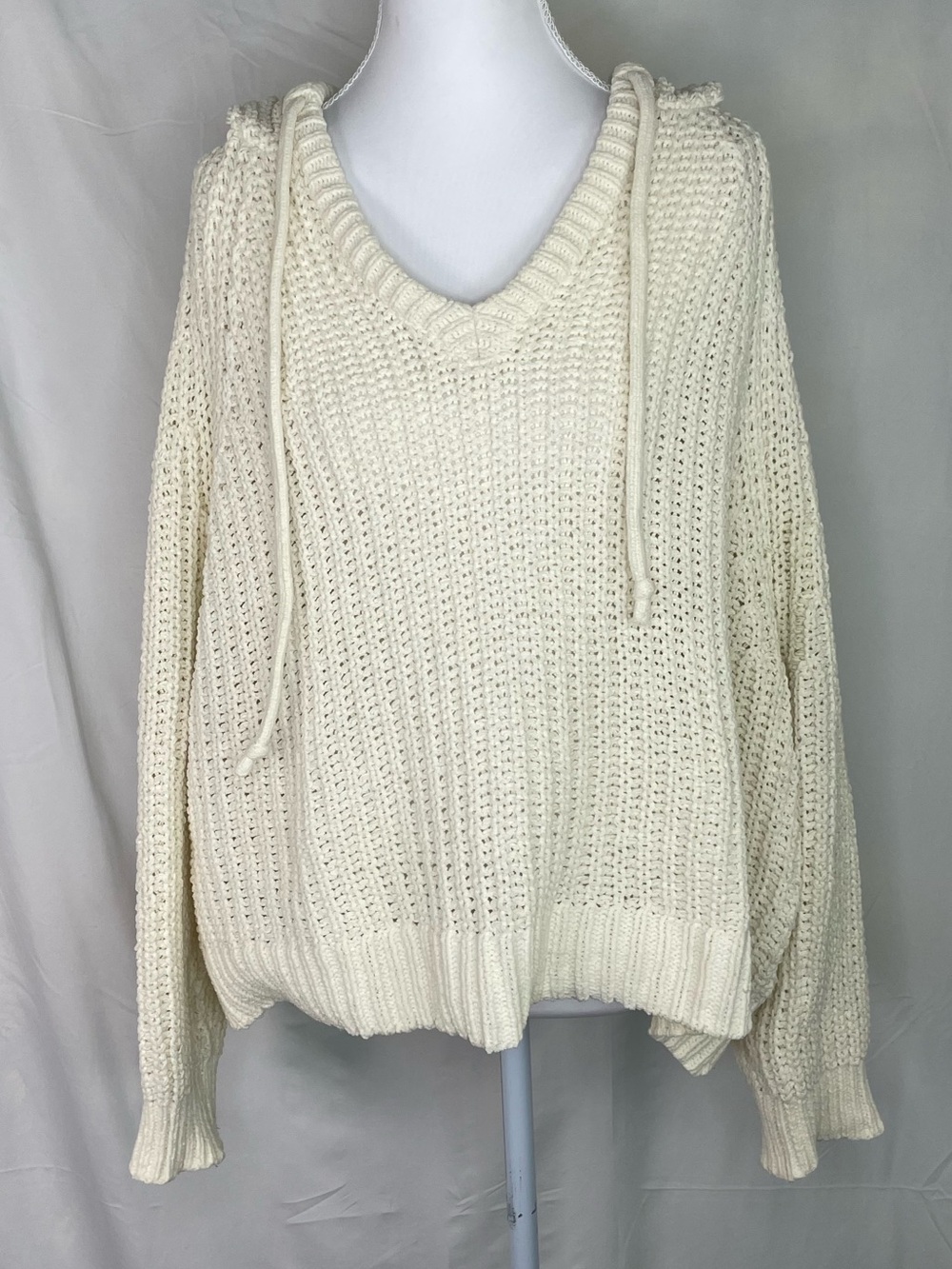 Aerie Cropped Knit Hoodie